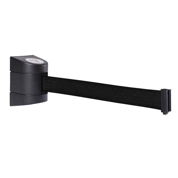 Queue Solutions WallPro 450, Black, 30' Fluorescent Pink Belt WP450B-FPK300